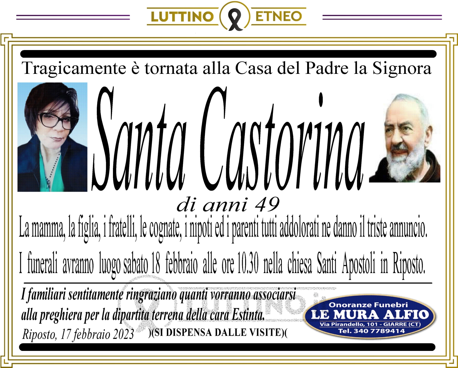 Santa  Castorina 